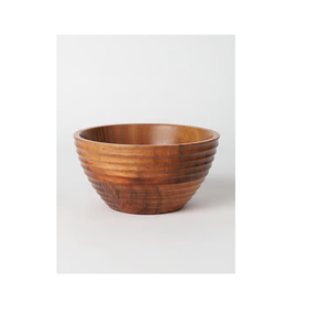 Ensemble de bols à salade jetables écologiques en bois d'acacia avec 3 tailles, style américain, logo personnalisé pour la maison, les restaurants, les mariages - Product Image 3