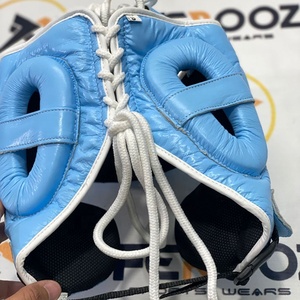 Best Seller Adjustable Professional Boxing <b>Head</b> Guard for MMA/Kickboxing <b>Training</b> Custom Genuine Leather Durable Breathable - Product Image 4