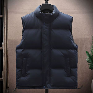 Chaqueta Acolchada Informal para Hombre, Otoño-Invierno 2026, Cuello Alto, Transpirable, Servicio OEM, Poliéster/Nailon, Sin Mangas - Product Image 3