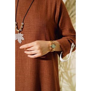 Robe Ensemble 2 Pièces Marron - Product Image 4