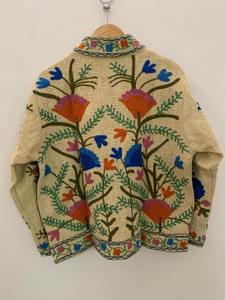 Suzani bordado Floral chaqueta de invierno chaqueta abrigo de mujer Suzani Chaqueta corta para mujer - Product Image 3