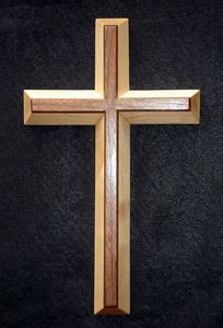 Croix d'église en bois massif |   Finition artisanale raffinée |   Vente en gros directe d'usine - Product Image 2