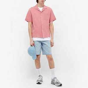 Short en denim 100% coton pour homme personnalisé OEM Style décontracté 5 poches avec boutons rivets et fermeture à la taille élastique - Product Image 5