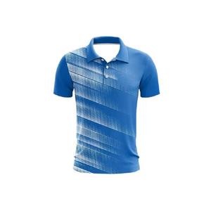 Polo de Bádminton de secado rápido de malla de poliéster al por mayor, camisetas de tenis de mesa, ropa deportiva sublimada personalizada, camiseta de tenis - Product Image 5