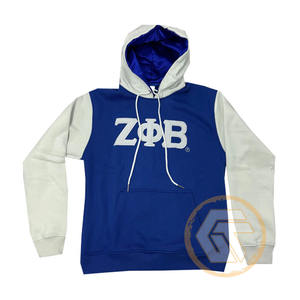 ออกแบบเสื้อฮู้ดดี้ของคุณเองสำหรับฤดูหนาว แบรนด์ Zeta Phi Beta สำหรับผู้หญิง แบบสั่งทำขายส่ง เสื้อผ้าชมรมนักศึกษา ระบายอากาศได้ดี ผลิตจากผ้าฝ้ายผสมโพลีเอสเตอร์ - Product Image 3