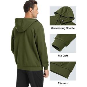 Sudadera con Capucha y Cremallera para Hombre, Superventas, Ecológica, Transpirable, Ropa de Moda de Invierno, Alta Calidad, Color Personalizado, 100% Algodón Felpa - Product Image 3