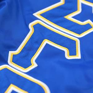 Chaqueta de bombardero Sigma Gamma Rho SGRho azul real 100 poliéster bordado cresta impermeable a prueba de viento hermandad griega vida - Product Image 4