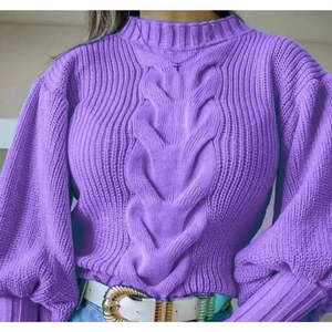 Suéter de Manga Larga para Mujer de Alta Calidad, 100% Algodón, Color Sólido, Encaje, Borla, Botón, Logotipo Personalizado en la Parte Delantera, Estilo Casual - Product Image 6