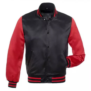 <b>Men</b> Satin Varsity <b>Jacket</b> Baseball Style <b>Lightweight</b> Bomber <b>Jacket</b> Custom Logo Wholesale - Product Image 1