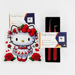 Soporte para Pinzas de Aislamiento de 90 Grados de Acrílico Ecológico con Diseño de Hello Kitty, con Forma de Mariposa, Corazón y Flor, Etiqueta Personalizada - Product Image 1