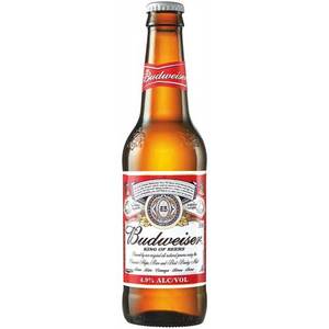 Bouteilles de bière Lager Budweiser 24x330ml - Product Image 1