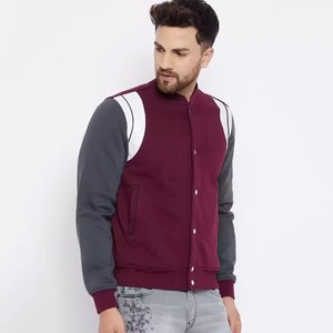 Chaquetas Universitarias Formales Recubiertas de Alta Calidad, Precio Ajustable, Venta al Por Mayor, Chaqueta Varsity de Béisbol Unisex - Product Image 3