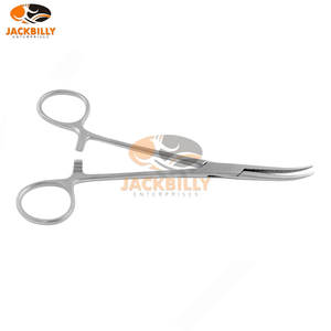 คีมหลอดเลือดแดงคอลเลอร์โค้ง16.0ซม. ตัวหนีบห้ามเลือดและเนื้อเยื่อจับเครื่องมือผ่าตัด - Product Image 5