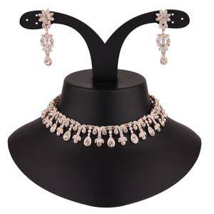 Pendientes colgantes de diamantes de imitación, joyería de diseño Floral, para boda, fabricantes, indio, venta al por mayor - Product Image 3