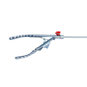 Porte-aiguille chirurgical laparoscopique manuel en argent de haute qualité, réutilisable pour la chirurgie générale, certifié CE Classe I - Product Image 3