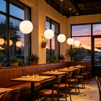 Lustres pour restaurant et bar sur le toit, lustres intérieurs et extérieurs, couleurs personnalisables, lustres et suspensions à intensité variable