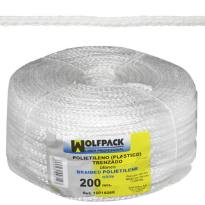 Corda Intrecciata in Plastica Bianca (Bobina da 200 m.) - Product Image 1
