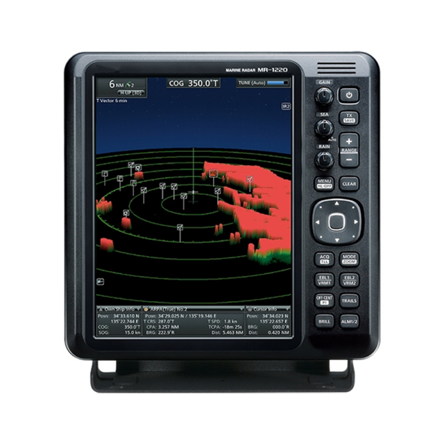 MR-1220R4 MR-1220T4 12.1 Inch 4kW/6kW Colour Boat Marine Radar Wideband AIS Boat Radar Maritime Automatic Radar