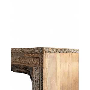 <b>Rustic</b> Wooden Bookshelf for Home Office Living Room Bedroom School Hotel Durable Metal Cabinet for Book Storage - Product Image 4