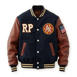 Blouson de camouflage enduit de luxe en polyester/coton pour unisexe avec broderie et doublure douce - Product Image 6