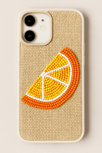 Funda de teléfono artística Multicolor bordada juguetona funda móvil brillante y alegre opciones de Color vibrante Diseño de Arte de puntada a mano - Product Image 3