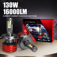 Faro LED Mejorado de 12V 130W 13000lm, Bombilla H1 H3 H7 H8 H9 H11 9005 9006 9012 880 881 H4 para Accesorios de Auto
