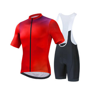 Juego de uniformes de Ciclismo de secado rápido de diseño personalizado Benefit Jersey para montar en bicicleta y pantalones cortos con pechera para mayor comodidad y estilo - Product Image 2
