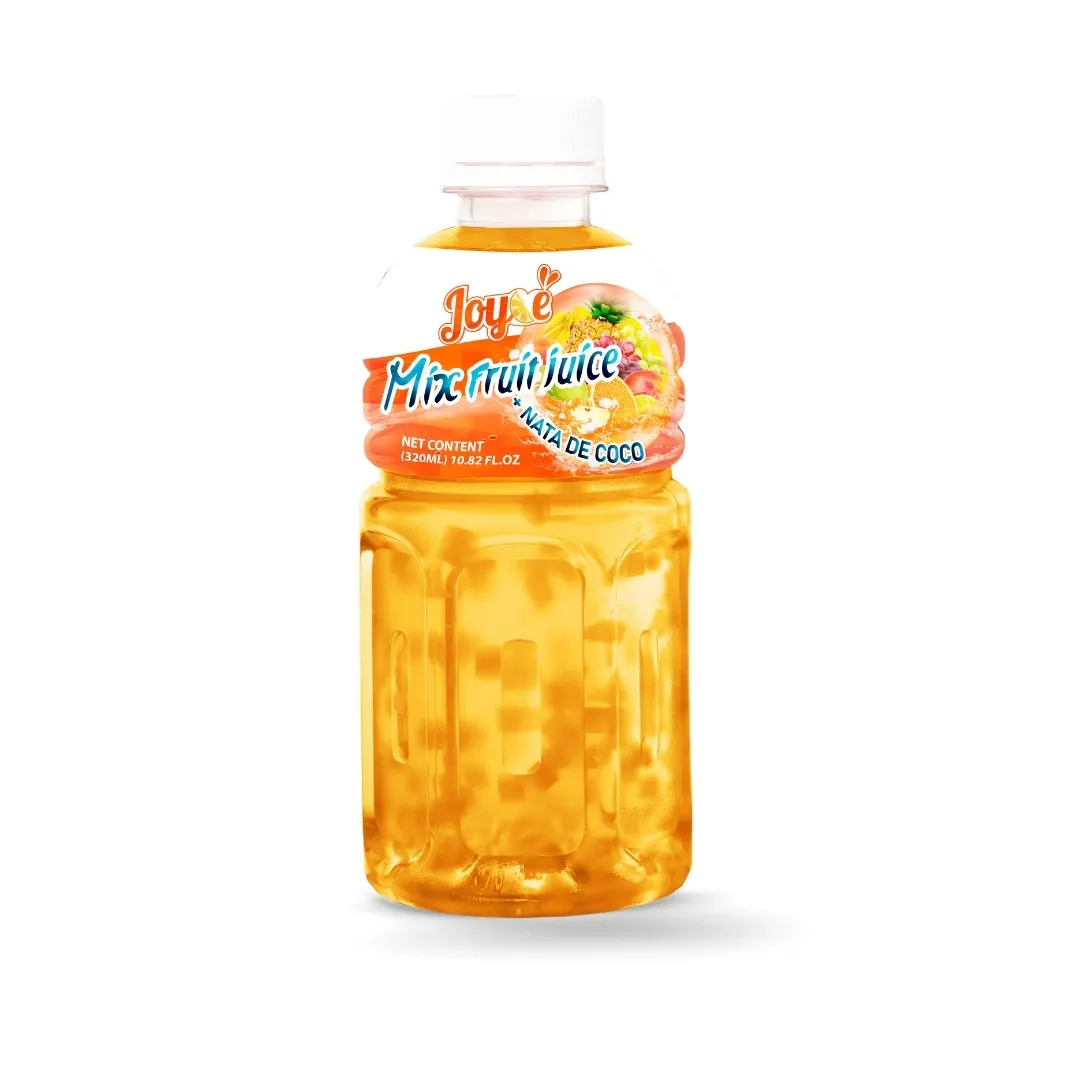 JOYCE - INTERFRESH Vietnam 320ml Botella Pure Nata De Coco Tropical Mixed Juice25 % OEM Fabricado Jugo De Frutas Bebida Gelatina