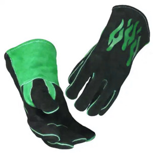 Gants de sécurité en cuir de vachette noir jais de qualité supérieure Protection industrielle antistatique ignifuge pour le soudage - Product Image 3