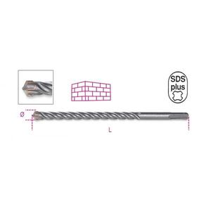 BETA Multi-Pack Hammer Drill Bits for Masonry & <b>Concrete</b> with Milled Shanks 4 Spirals 4 <b>Cutters</b> SDS Plus Tang - Product Image 3