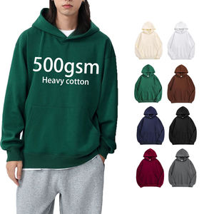Sweat à capuche brodé en coton de qualité supérieure Sweat à capuche zippé personnalisé Sweat à capuche pour homme en molleton de coton à fermeture éclair complète - Product Image 1