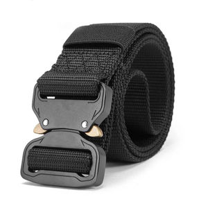 Ceintures tactiques en nylon durable pour la sécurité Ceinture de taille tactique Ceinture tactique extérieure noire extérieure - Product Image 2