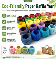 Fil de raphia en papier écologique en gros, ruban naturel, ficelle pour sacs au crochet, chapeaux d'été, paniers faits main, artisanat DIY, multiples usages, prix bas