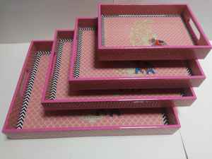 Bandeja Decorativa y Elegante para Servir Café, Aperitivos, Bebidas Frías y Secas, Diseño Artesanal Mina - Product Image 4