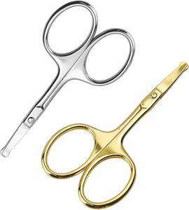 Professional Hot Sell Small Multipurpose Stainless Steel <b>Makeup</b> Beauty <b>Tools</b> Hair Cutting Round Head Nose Hair Scissors - Product Image 1