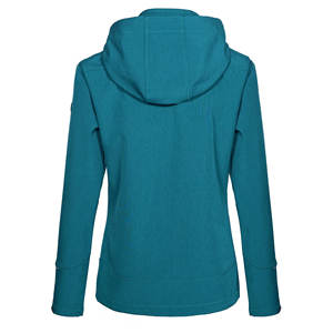 Veste Soft Shell Doublée en Polaire Moelleuse Coupe-Vent Veste Soft Shell avec Capuche Manteau d'Hiver Matelassé Respirant - Product Image 2