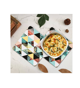 Trivets impresos MDF de diseño atractivo Mesa ecológica hecha a mano con acabado natural Salvamanteles MDF de alta calidad - Product Image 6