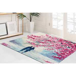 Tapis imprimé en 3D de la Tour Eiffel de Paris, décoration d'entrée de paysage moderne personnalisée, tapis fin non tissé - Product Image 1