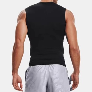 <b>Men's</b> Summer Sleeveless Running Tank Top Elastic Compression Gym Fitness <b>Singlets</b> Training Sport Vest Plus Size Top for Male - Product Image 4