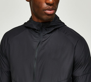 Chaqueta cortavientos holgada informal con logotipo personalizado para hombre, último diseño, impermeable, capucha de primavera, tela polar con cremallera, venta al por mayor, Invierno - Product Image 3