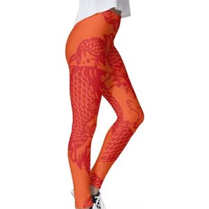 Leggings taille haute à cordon de serrage pour femmes, taille personnalisée, respirants, pantalons de yoga avec logo, motif uni, vêtements de sport et décontractés - Product Image 6