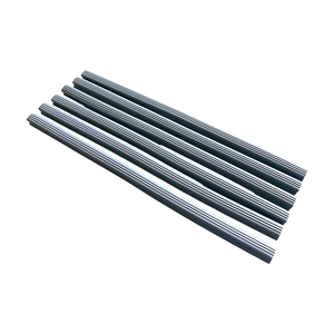 Floor channel <b>rubber</b> <b>strip</b> kit (6 pcs.) for Lambretta A + B + LI 150cc S1 + S2 + TV2 - Product Image 1