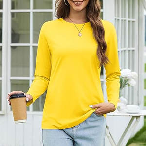 Chemises à manches longues pour femmes de haute qualité 100% coton, mode décontractée, vente en gros, tailles plus grandes, toutes tailles, chemises à manches longues pour femmes - Product Image 6
