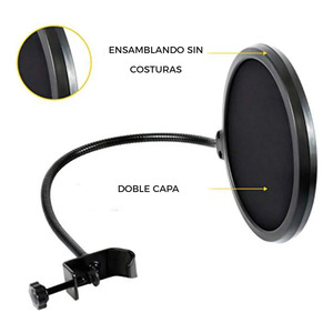 Filtre anti-pop pour microphone de studio professionnel flexible - Couleurs assorties - Product Image 6