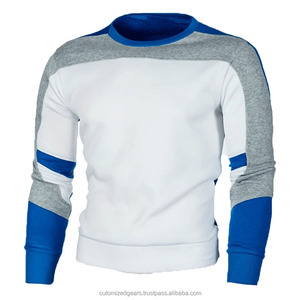 Nouveaux hommes décontracté col rond sweat bloc de couleur automne printemps pull sweats coupe régulière hommes sweats à capuche et sweats - Product Image 6