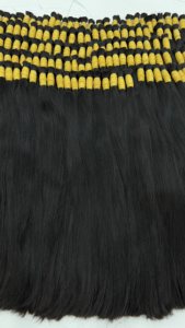 Venta al por mayor 30 pulgadas de largo recto vietnamita virgen extensiones de cabello humano a granel cutículas alineadas Color negro Natural pelucas en bruto - Product Image 6