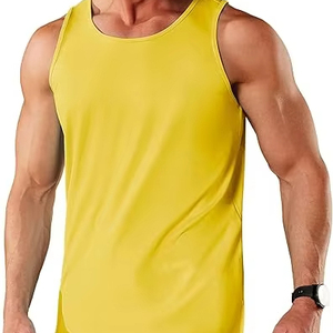 Débardeur musculaire décontracté pour hommes Gilet d'entraînement sans manches durable pour la musculation Définition musculaire Méthode de tissage tricoté - Product Image 2