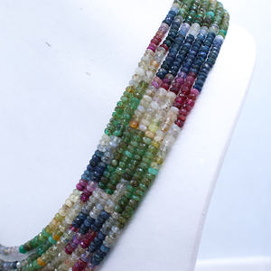 Vente 5 lignes de pierres précieuses naturelles multiples à facettes rondes de guérison collier de perles de pierres précieuses prix de gros bijoux pour femmes - Product Image 6