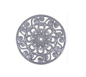 Dessous de plat de cuisine en aluminium argenté au design moderne Accessoires de table en métal décoratifs tendance pour la maison et les restaurants - Product Image 3