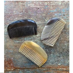 Peigne à cheveux en corne de buffle indien le plus vendu peigne en corne de boeuf corne naturelle peignes faits à la main agate prêt à expédier origine inde - Product Image 4